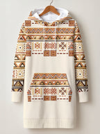 "Mdalasini" Hoodie Dress — front flat