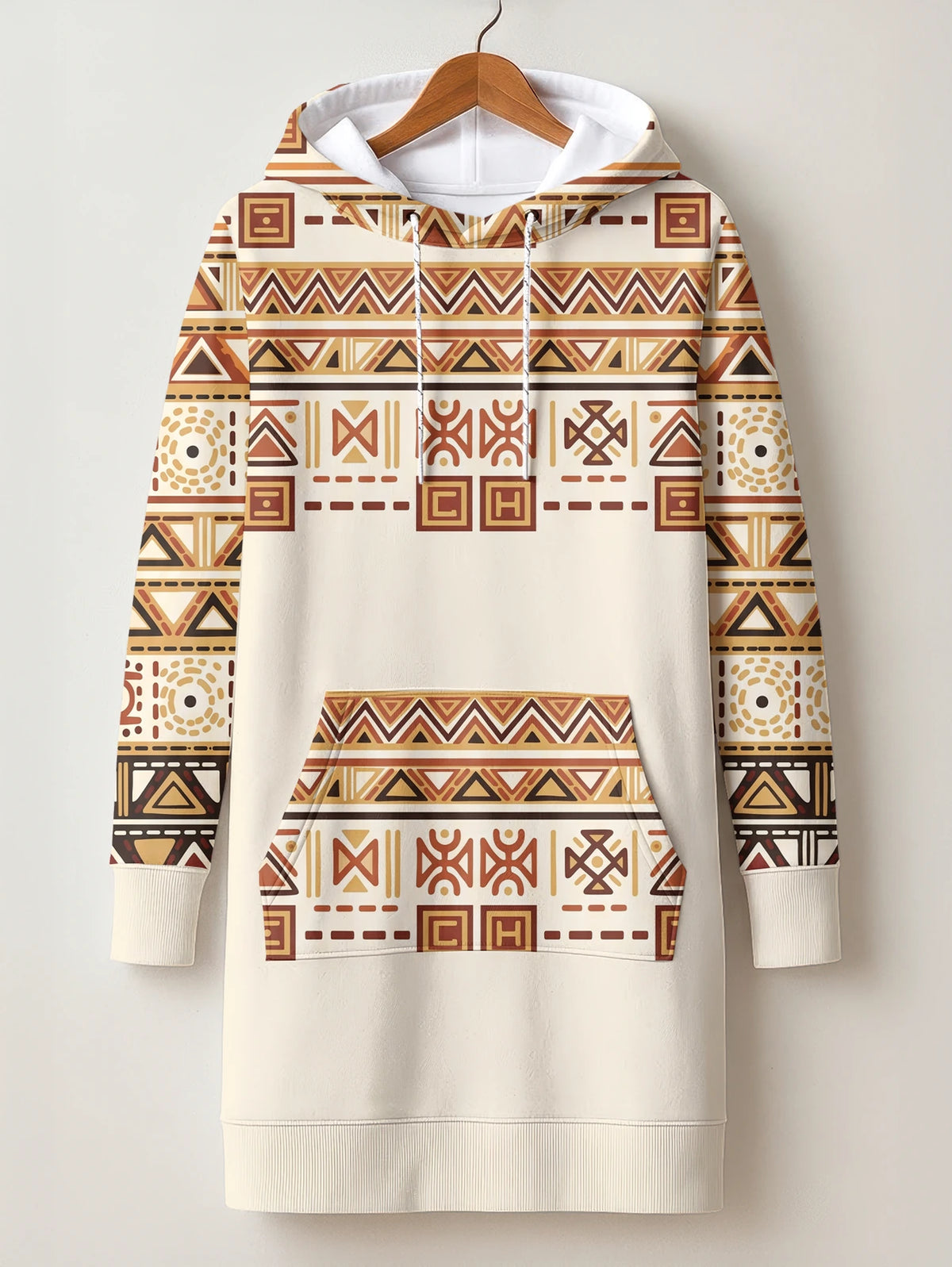 "Mdalasini" Hoodie Dress — front flat