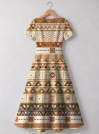 "Mdalasini" Sweetheart Midi Dress Promo