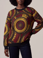 "Mduara" Sweatshirt — styled view on model