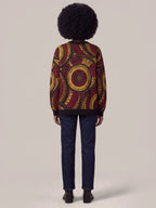"Mduara" Sweatshirt — back view on model