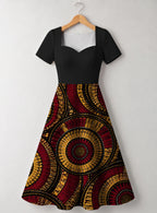 "Mduara" Sweetheart Midi Dress Promo
