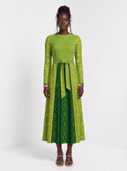 "Medusa" Long Sleeve Midaxi Dress