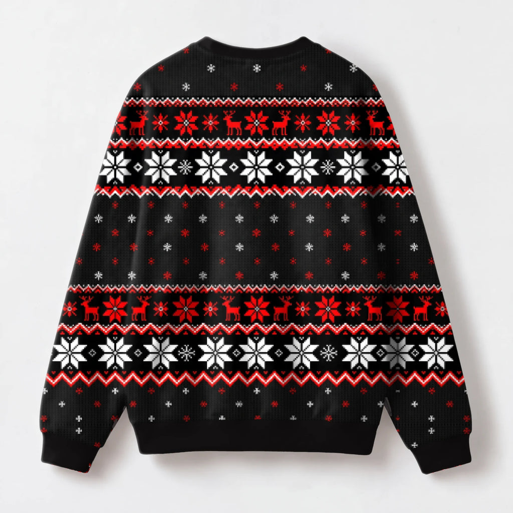"Melanated" Christmas Sweatshirt — back view