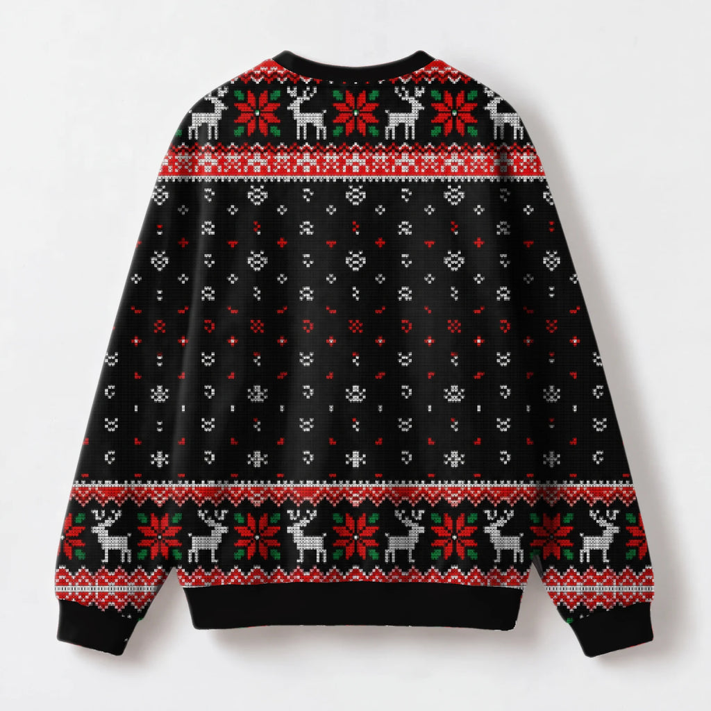 "Meltdown" Christmas Sweatshirt — back view