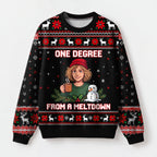 "Meltdown" Christmas Sweatshirt — front view