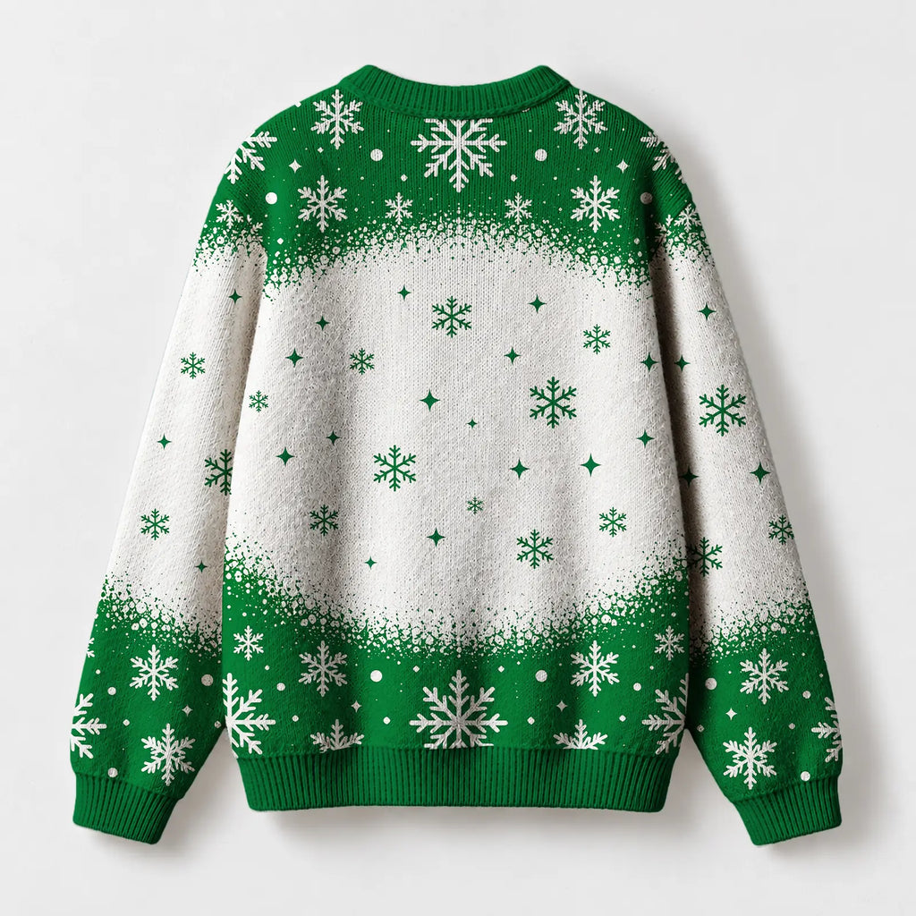 "Merry Curls" Christmas Sweatshirt — back view