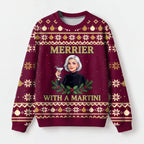 "Merry Martini" Christmas Sweatshirt — front view