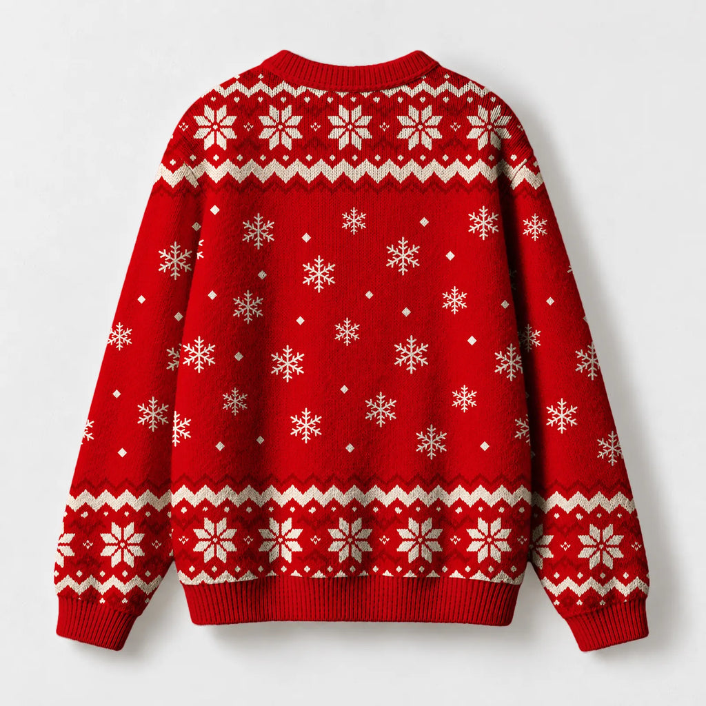 "Merry Melanin" Christmas Sweatshirt — back view