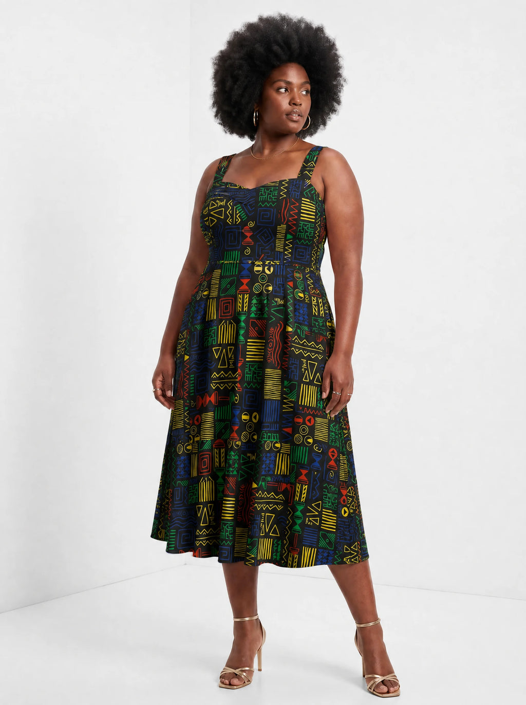 "Michoro" Corset Dress — front view on model