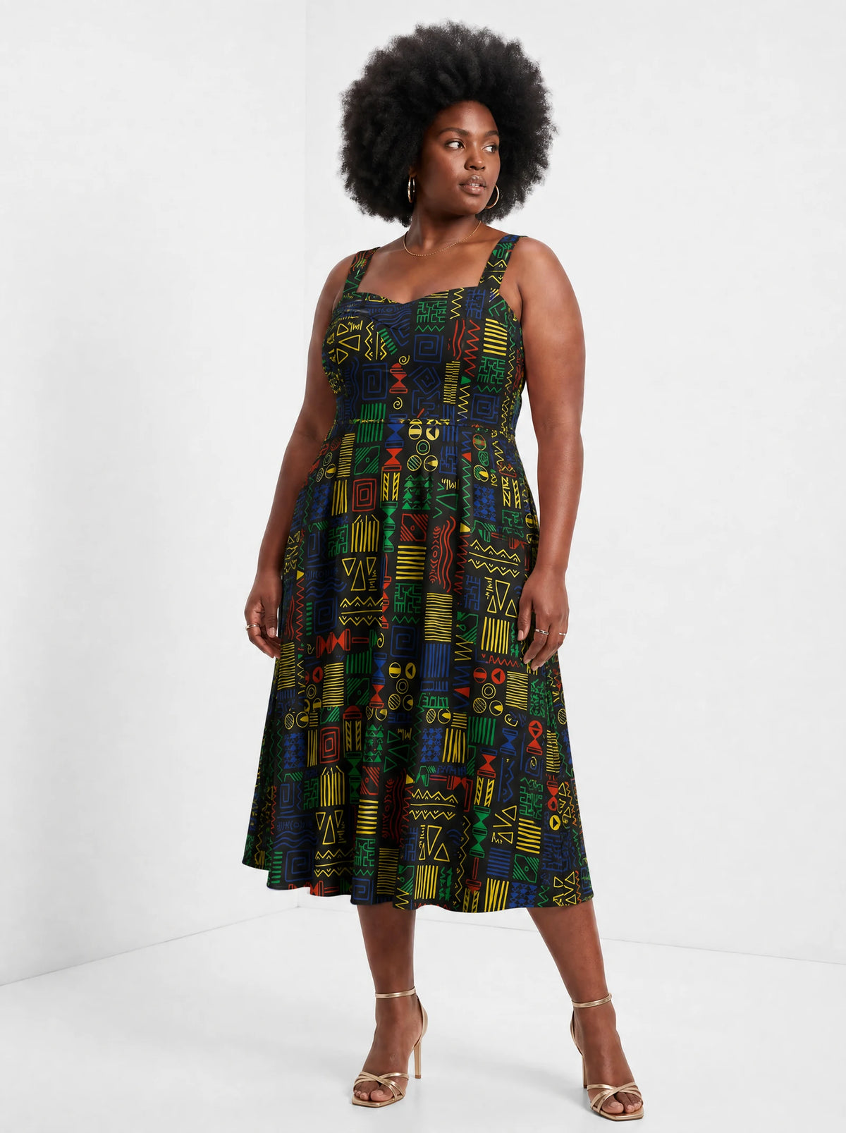 "Michoro" Corset Dress — front view on model