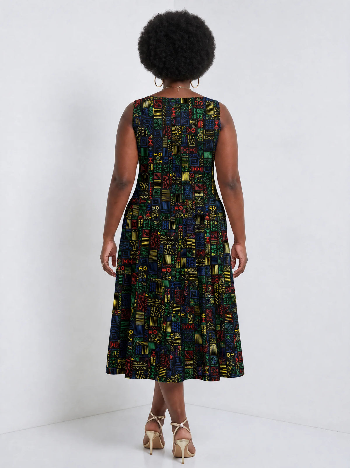 "Michoro" Corset Dress — back view on model