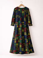 "Michoro" Long Sleeve Maxi Dress