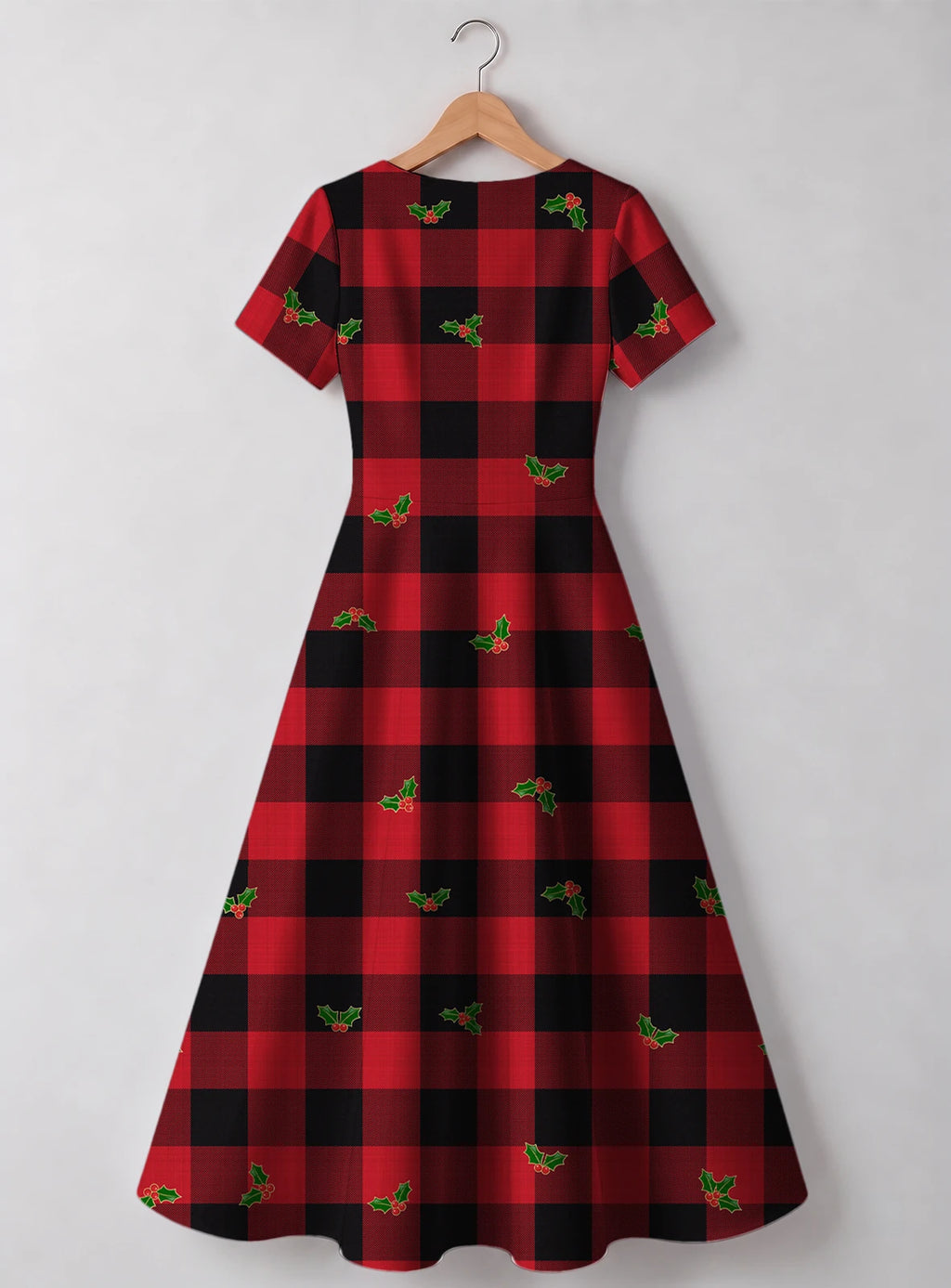 "Mikeka" Sweetheart Midi Dress — back flat