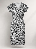 "Milia" Cap Sleeve Midi Dress
