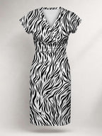 "Milia" Cap Sleeve Midi Dress