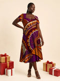 "Mionzi" Sweetheart Midi Dress