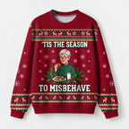 "Misbehave" Christmas Sweatshirt — front view