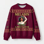 "Mistletoe" Christmas Sweatshirt — front view