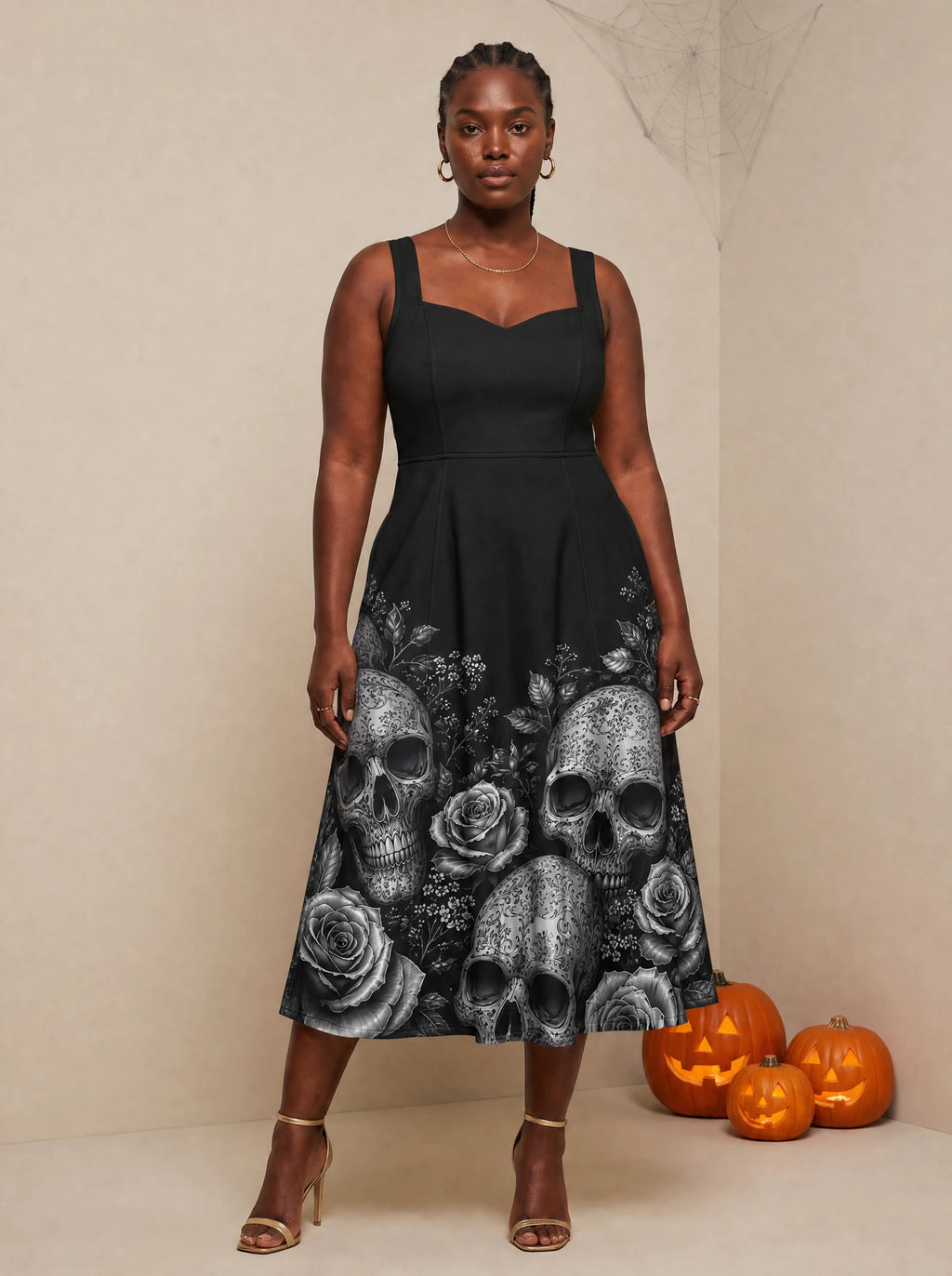 "Mizimu" Corset Dress — front view on model