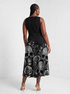 "Mizimu" Corset Dress — back view on model