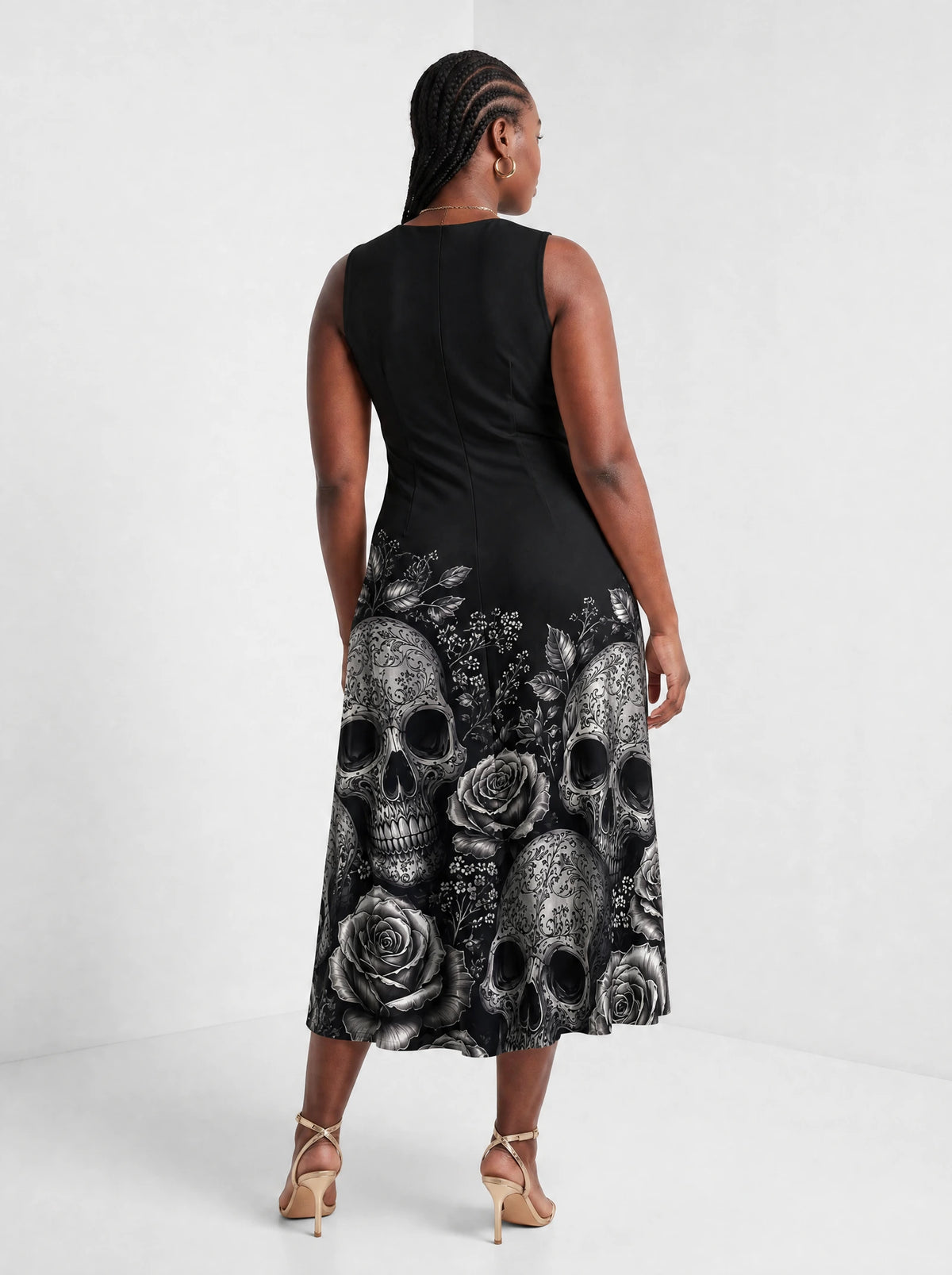"Mizimu" Corset Dress — back view on model