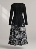 "Mizimu" Long Sleeve Midaxi Dress