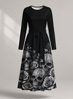 "Mizimu" Long Sleeve Midaxi Dress