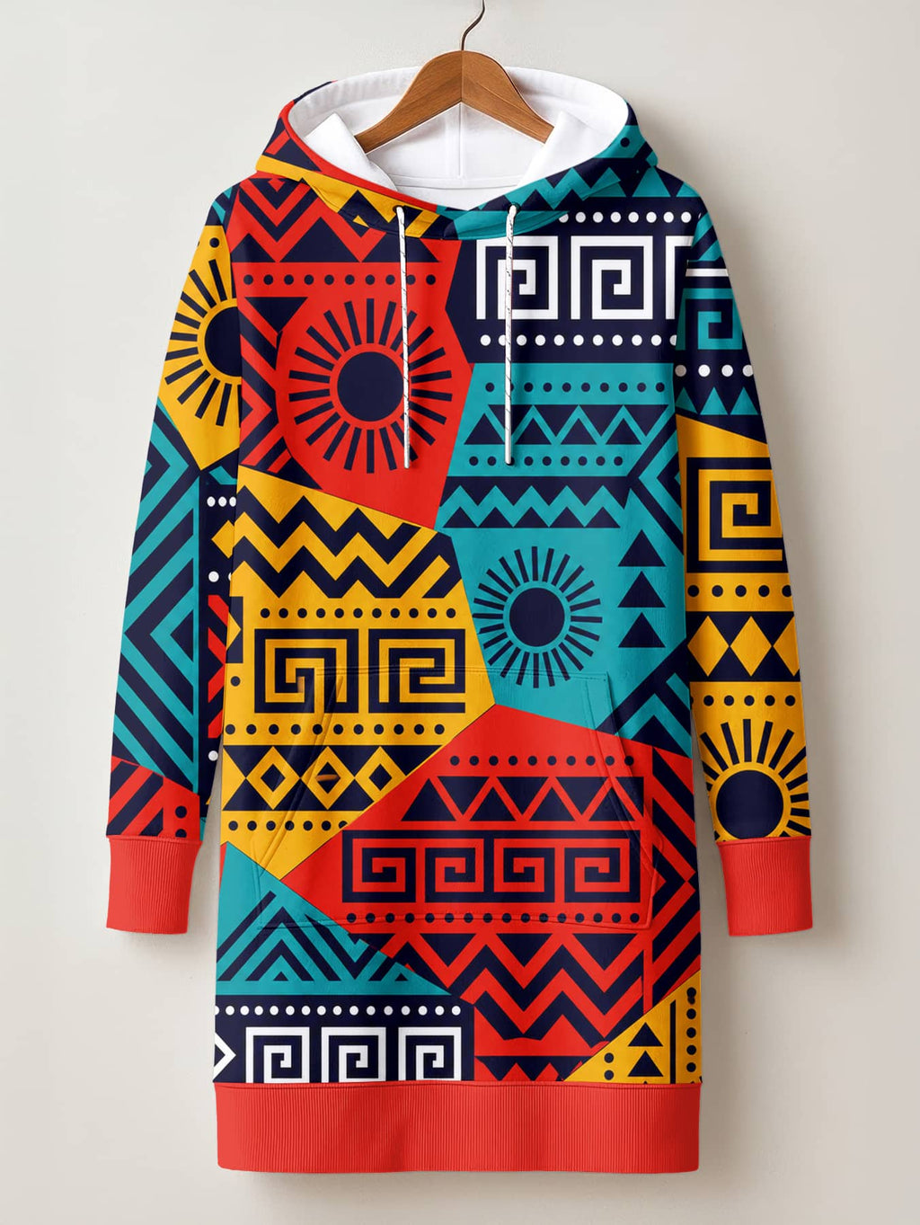 "Kanga" Hoodie Dress