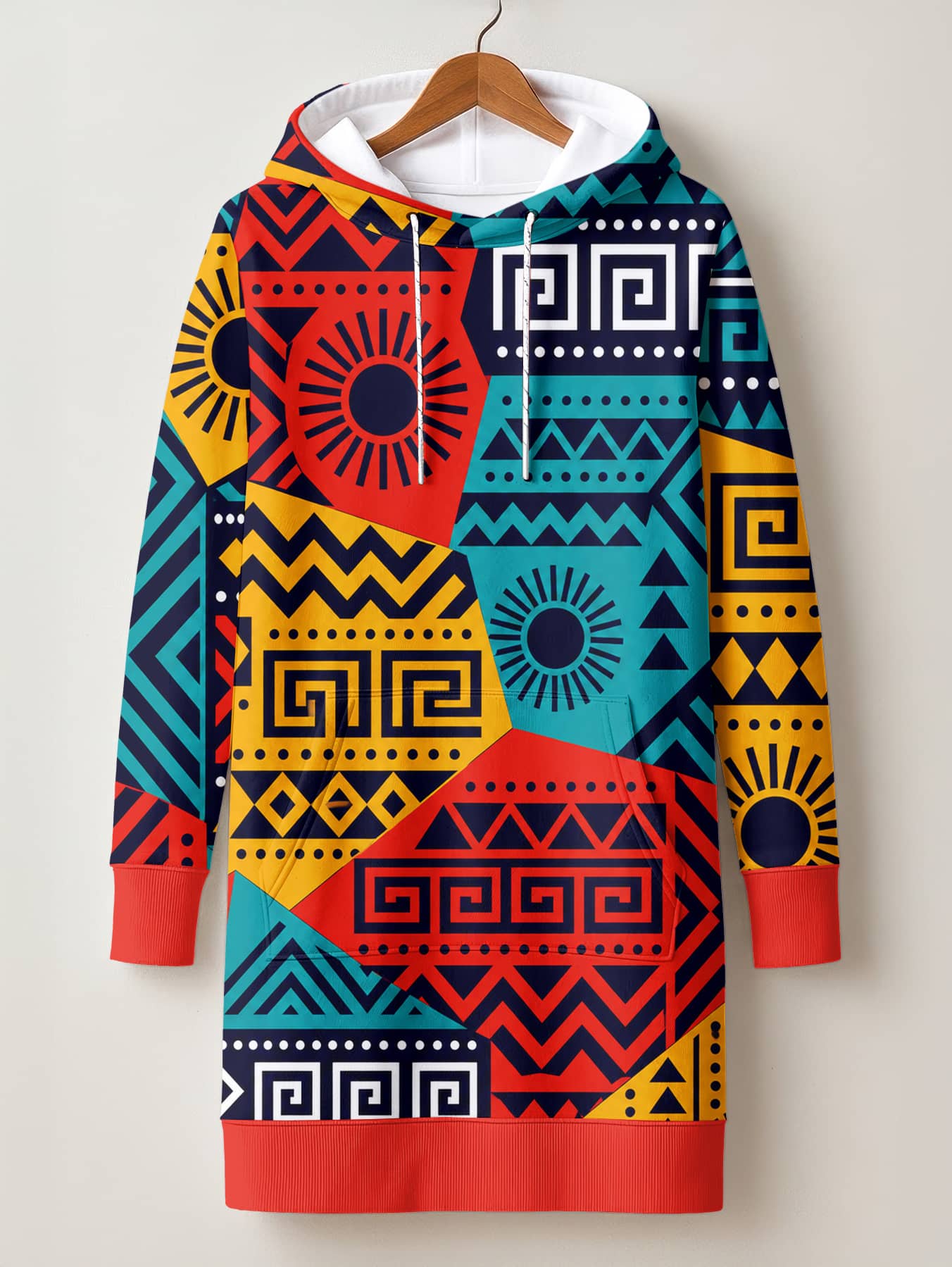 "Kanga" Hoodie Dress