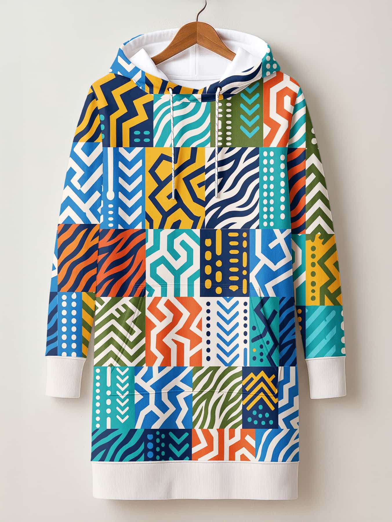 "Kitenge" Hoodie Dress