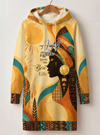 "August Queen Best Life" Hoodie Dress