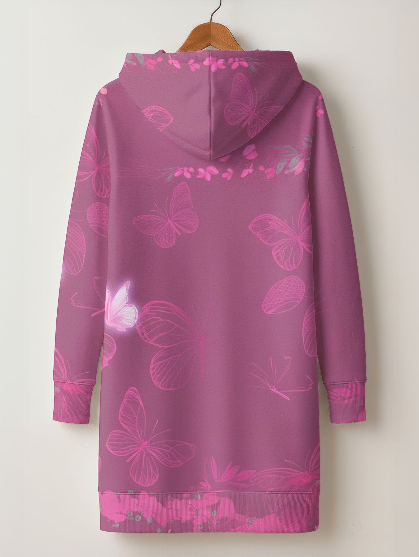 Pink Orchid Hoodie Dress