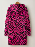 "Unstoppable" Pink Leopard Hoodie Dress