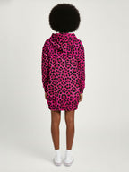 "Unstoppable" Pink Leopard Hoodie Dress