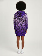 "Unstoppable" Amethyst Leopard Hoodie Dress