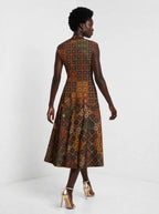 "Mkeka" Corset Dress — back view on model