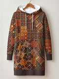 "Mkeka" Hoodie Dress