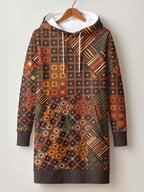 "Mkeka" Hoodie Dress