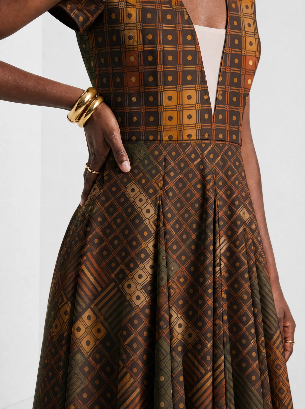 "Mkeka" Short Sleeve Maxi Dress — back