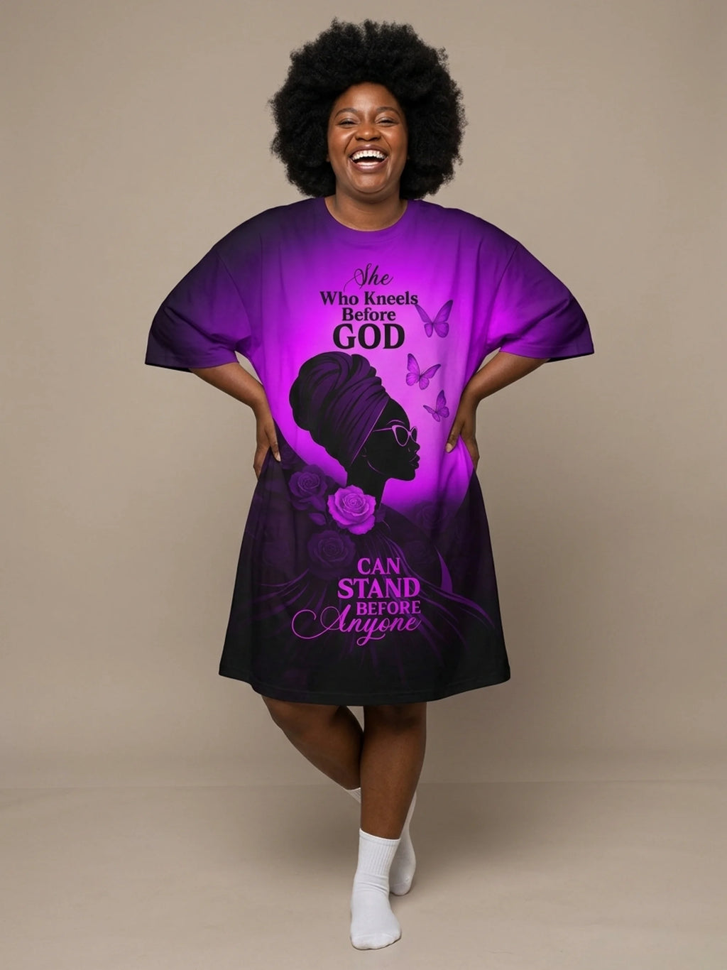 "Selah" Purple Sleep Tee