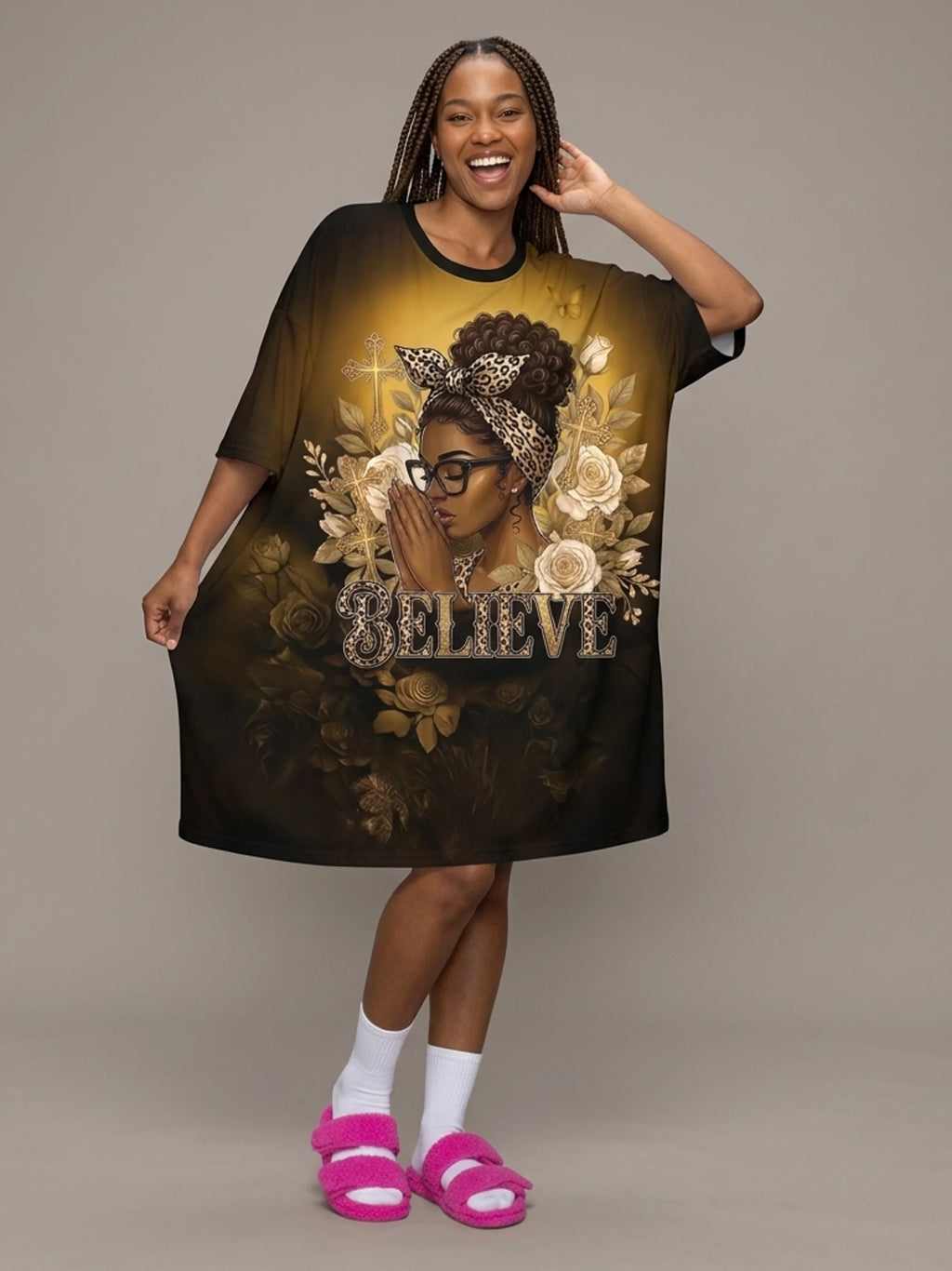 "Imani" Amber Sleep Tee