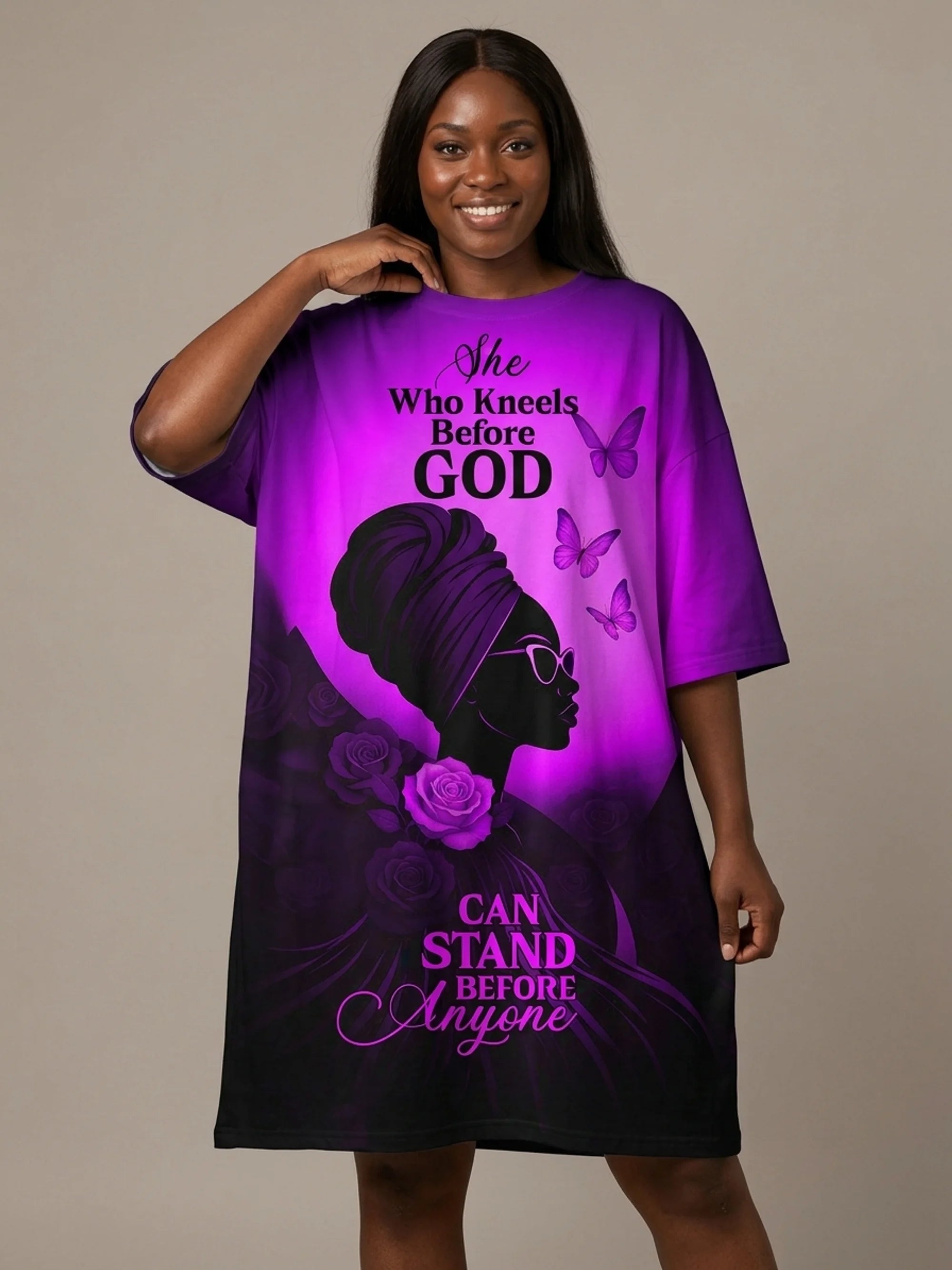 "Selah" Purple Sleep Tee
