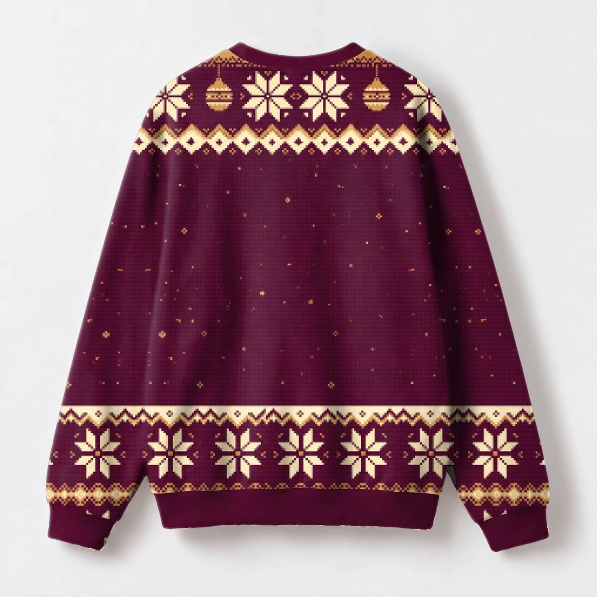 "Moderately" Christmas Sweatshirt — back view