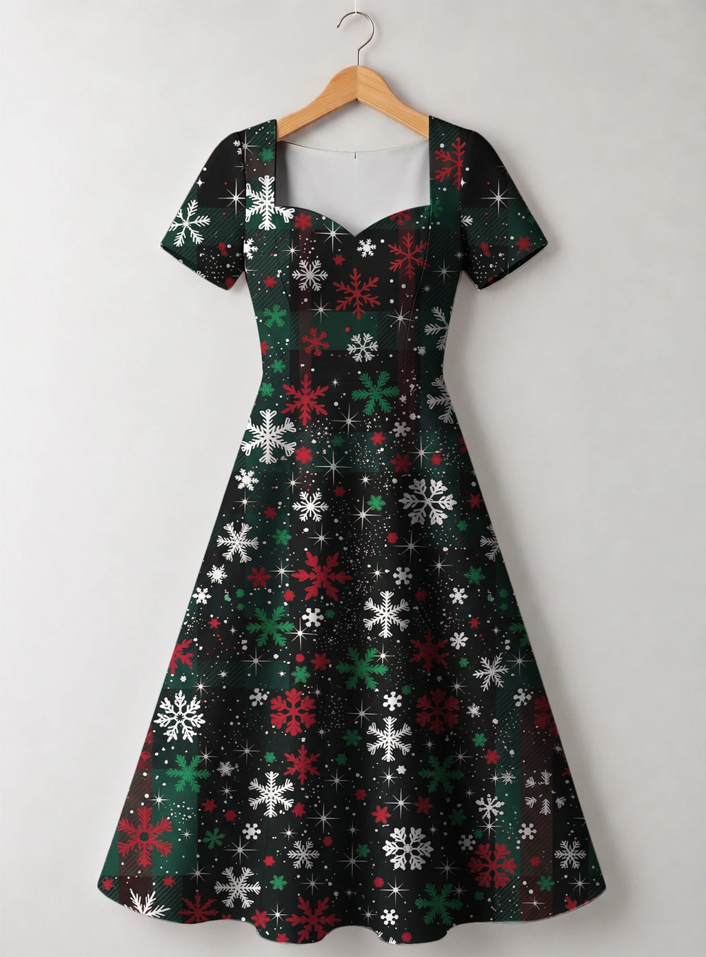 "Mraba" Sweetheart Midi Dress