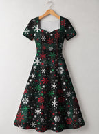"Mraba" Sweetheart Midi Dress