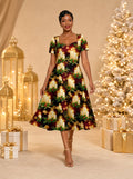 "Mshumaa" Sweetheart Midi Dress