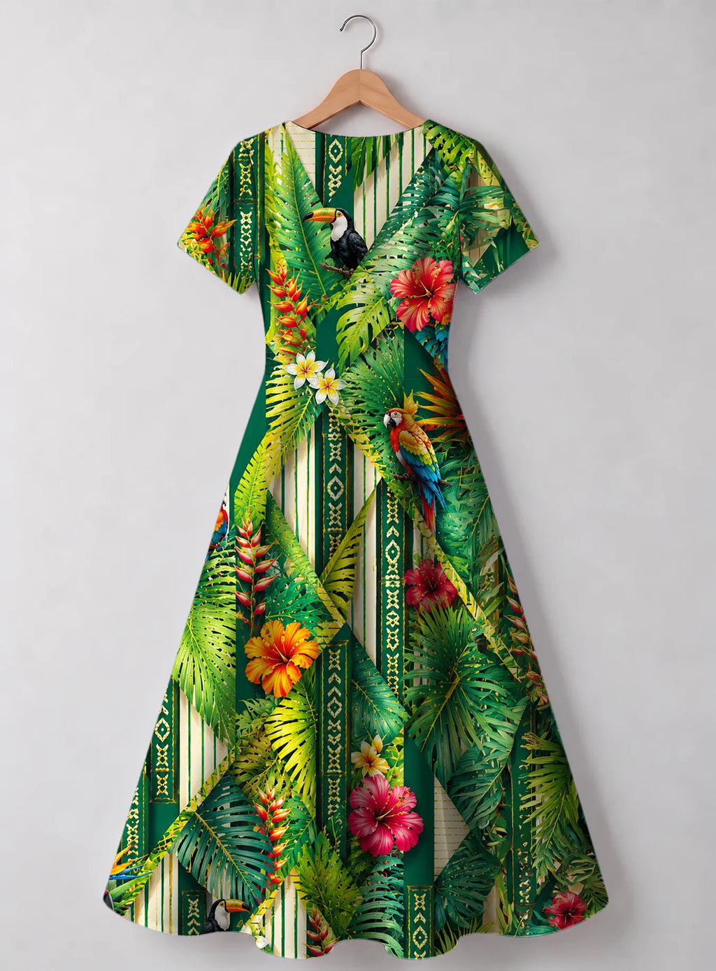 "Msitu" V Neck Midi Dress Promo