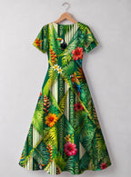 "Msitu" V Neck Midi Dress Promo