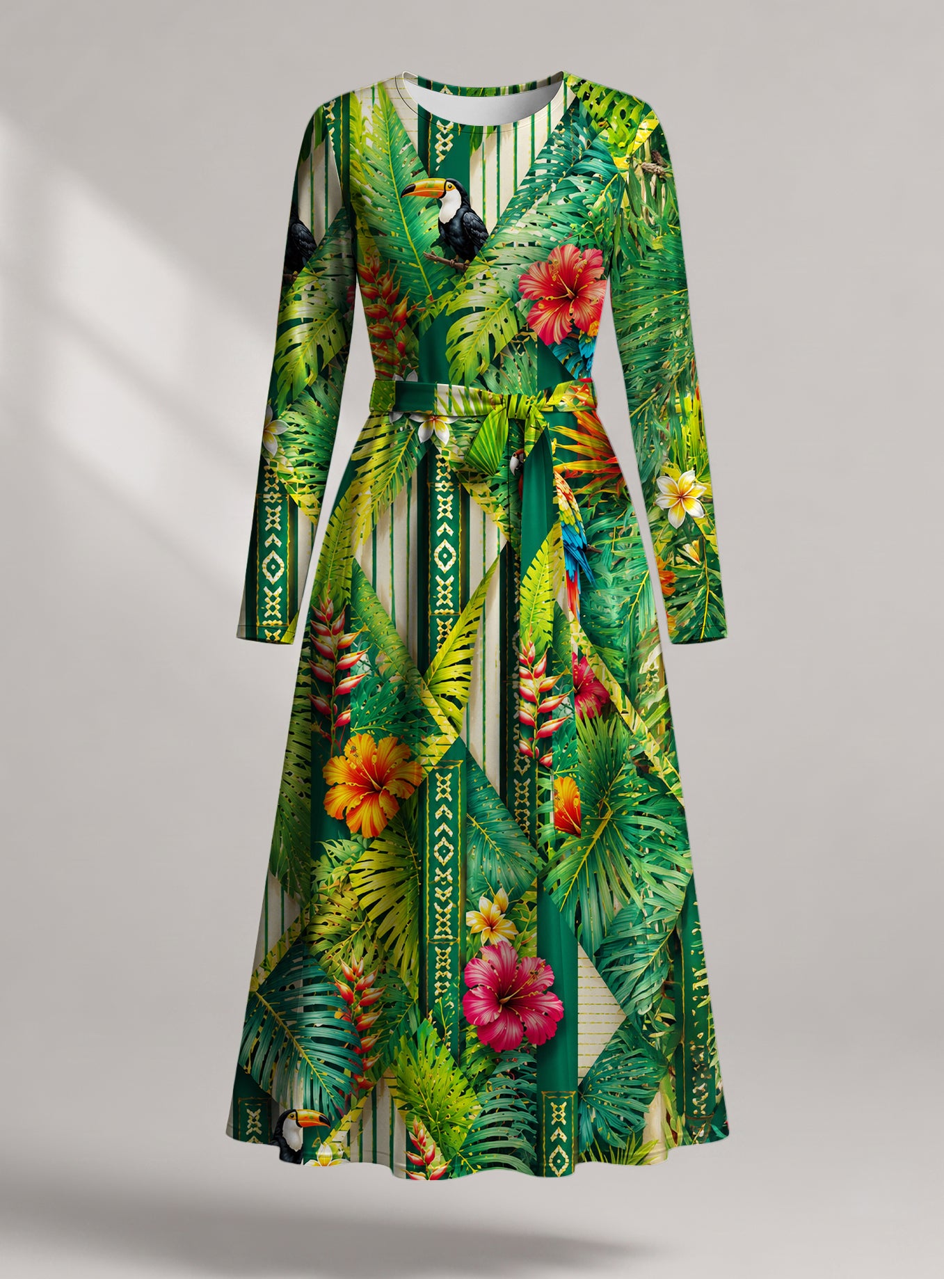 "Msitu" Viscose Midi Dress — front view